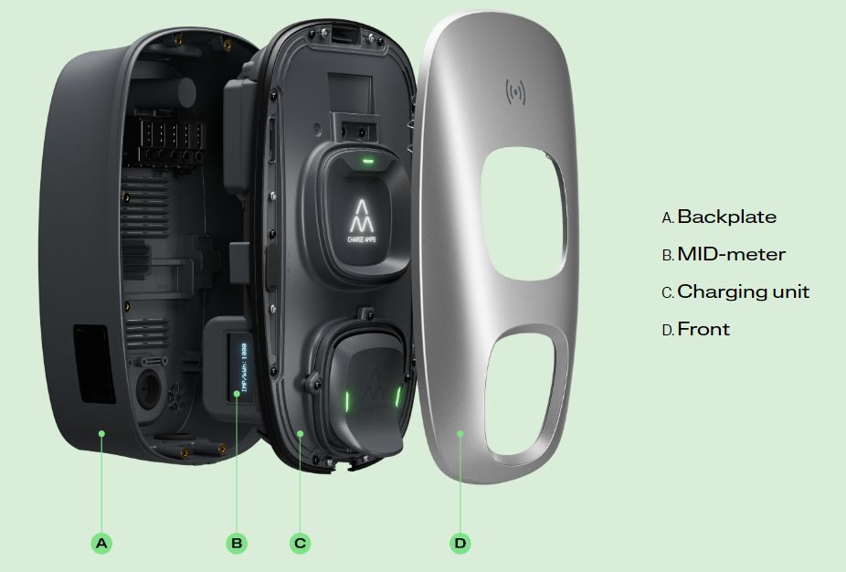 Įkrovimo stotelė Charge Amps Dawn 22kW