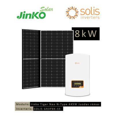 Saulės elektrinės komplektas 8kW Solis Tiger neo